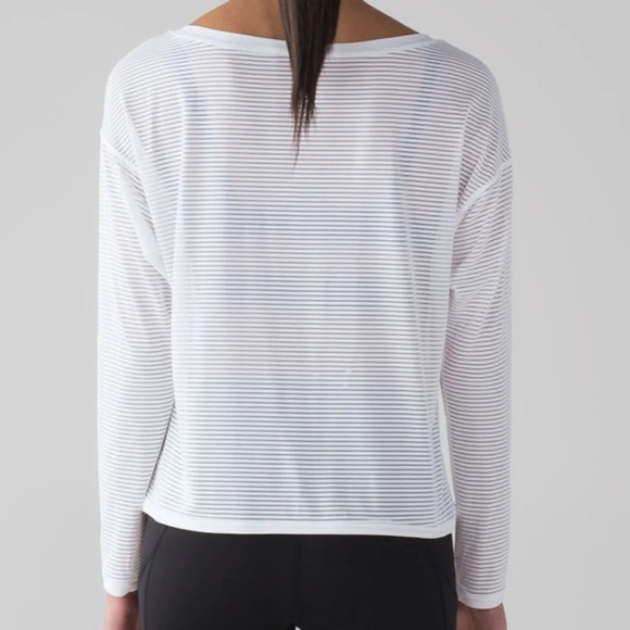 White Striped Women's Top - Picture 5 of 9